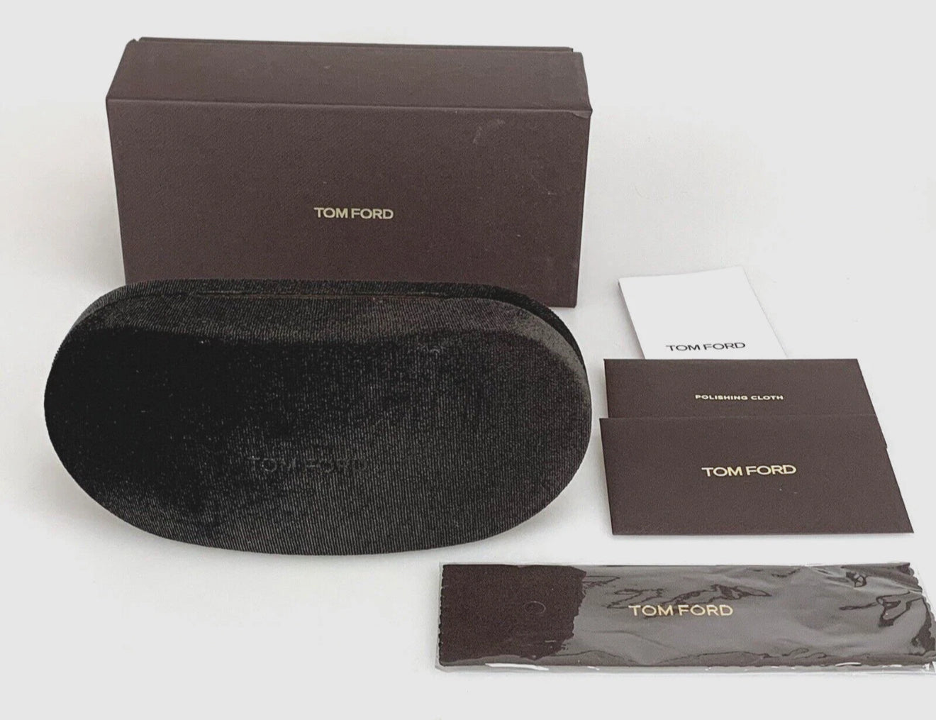 Tom Ford TF5420 049 Sunglasses-New Solid Tobacco Custom Lenses-Unworn w/Case