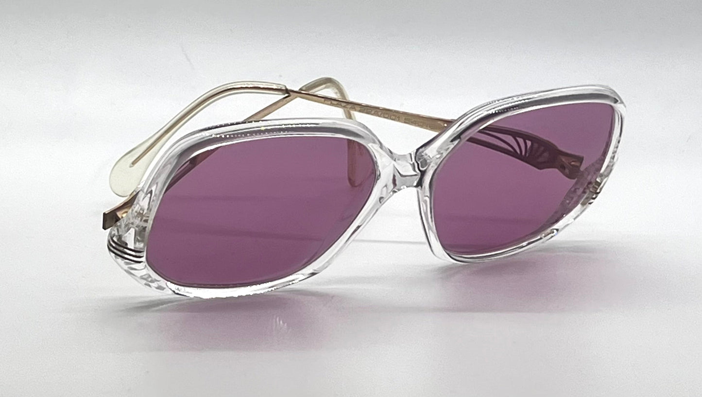 Neostyle Plaza 22A-Vintage Sunglasses-New Solid Rose Custom Lenses-Unworn