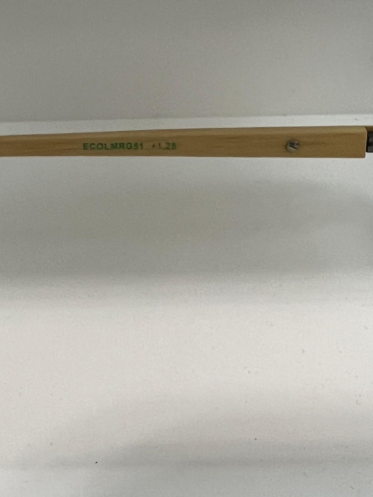 Ecospek Bamboo Reading Glasses Oval Rimless Gold, Slim Classic | Brand New