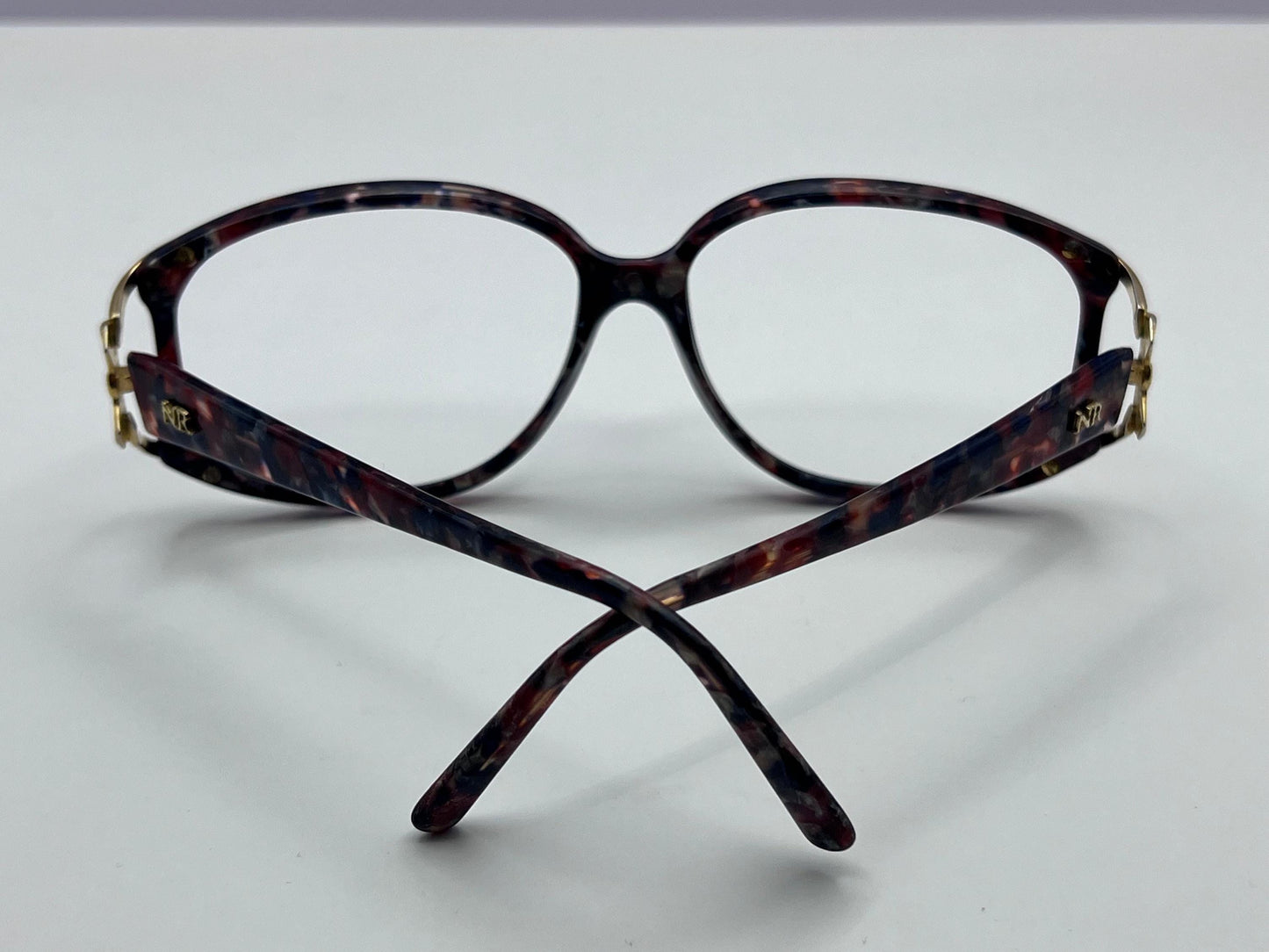 Nina Ricci Nr 3010 Col.6240 Butterfly Frame-Multi Color With Gold Hardware 55-16