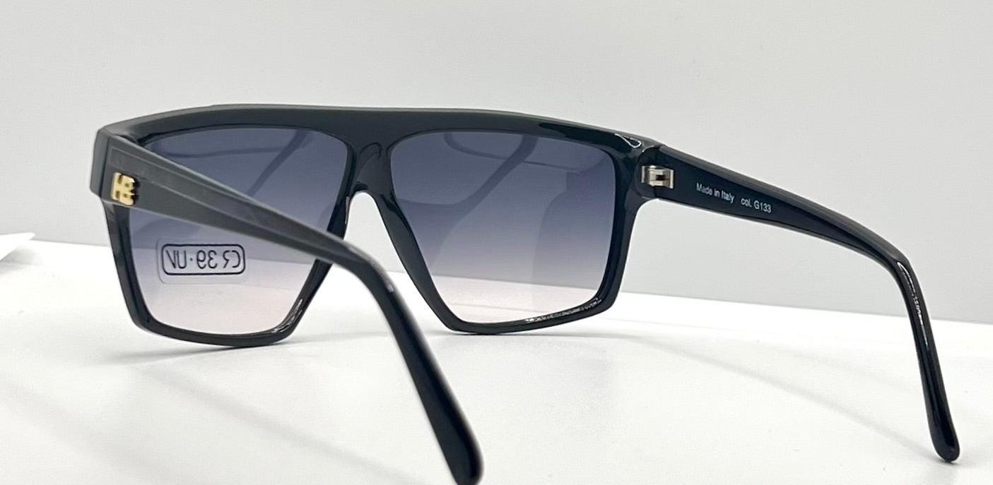 Harvé Benard 402 133 Vintage Sunglasses Italy Cr39 Tortoise Shield 60Mm