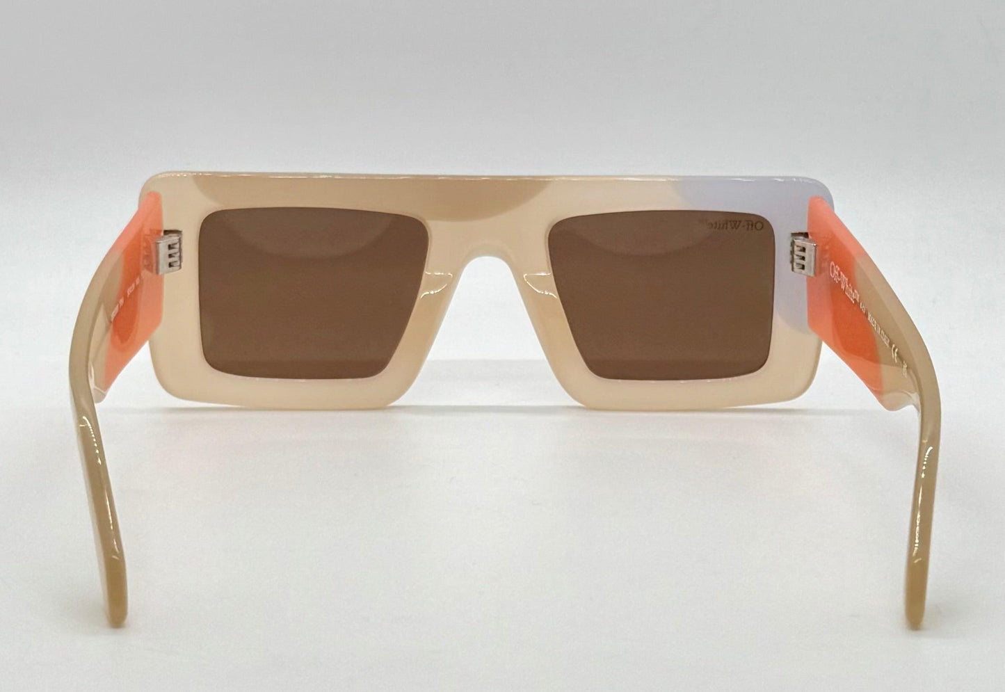 Off-White Oeri069 Beige|Orange Sunglasses-50Mm-New|Unworn-Full Kit –Italy