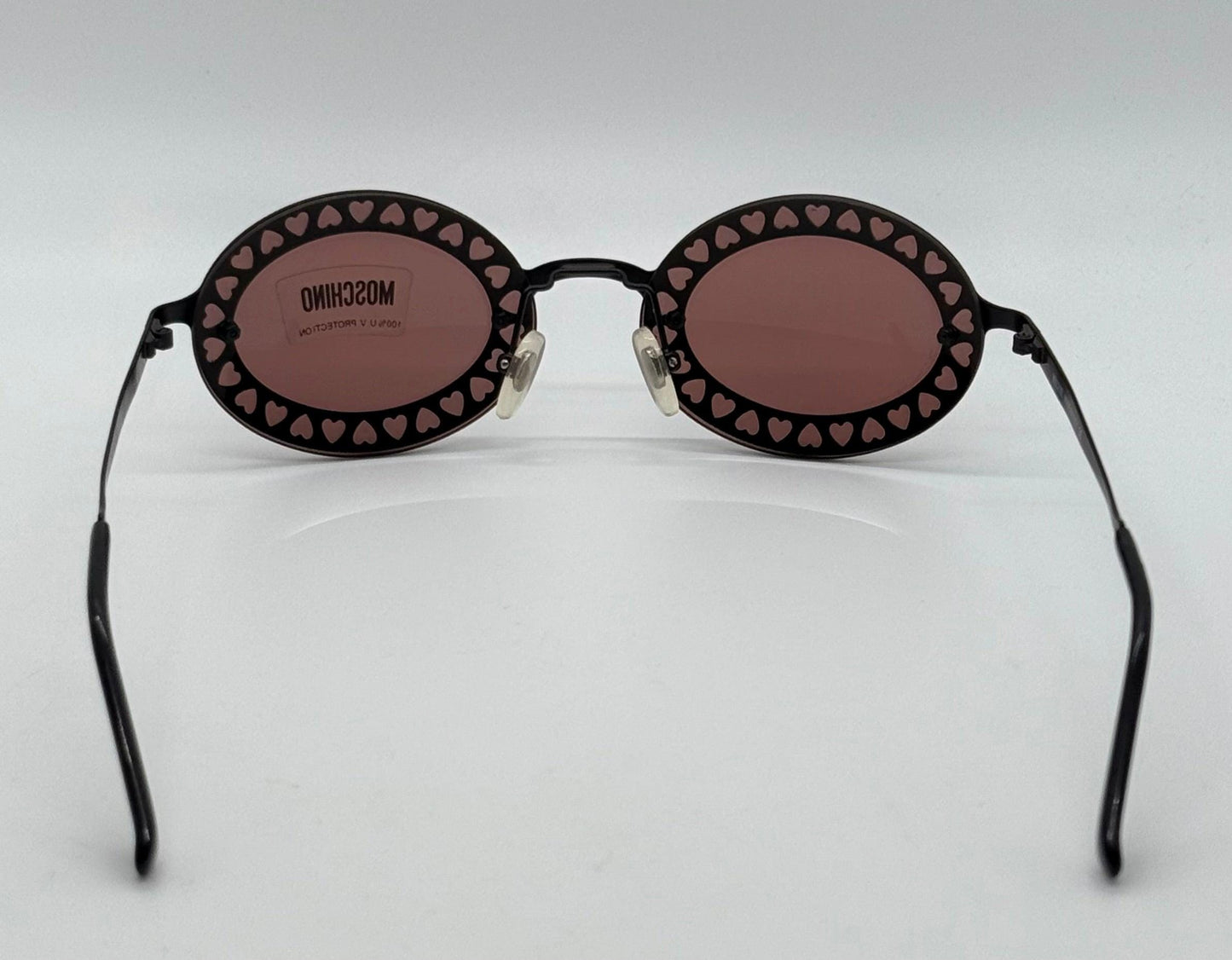 Moschino M3089-S 53017 Heart Cutout Sunglasses-Made In Italy-Vintage Deadstock