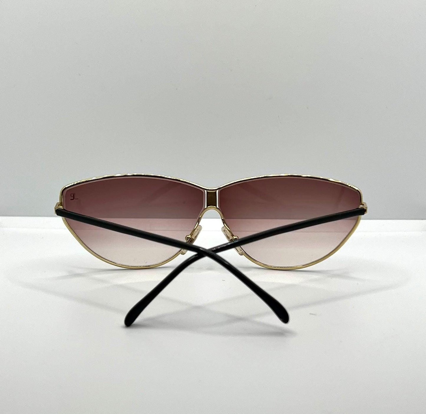 Jean Pierre Lamy Vintage Sunglasses-France-Original Jpl Logo Pink Lenses