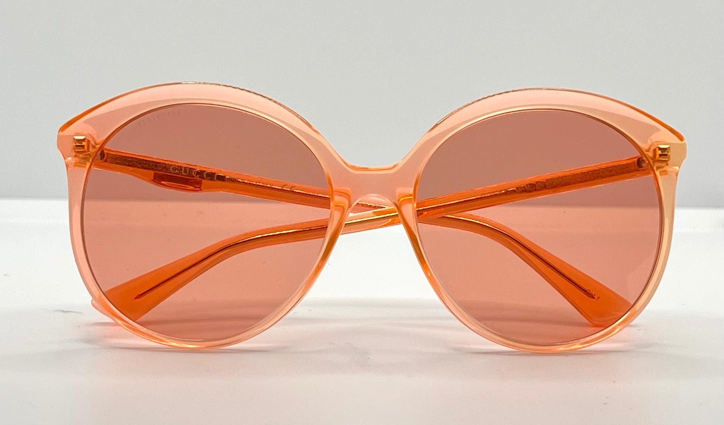 Gucci Gg0257S 006-Neon Pink Round Sunglasses – Full Kit-Deadstock|Unworn – Italy