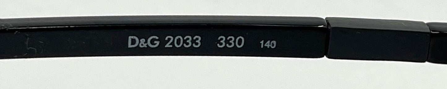 D&G 2033|330 Vintage Y2K Deadstock Sunglasses Red Black Oval Made in Italy