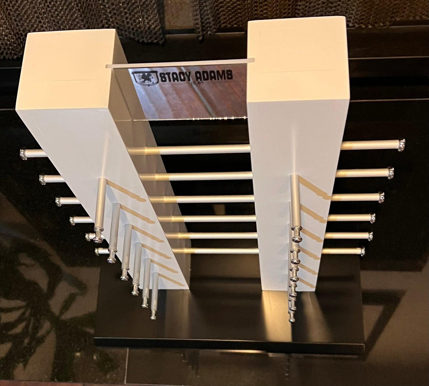 Stacy Adams Countertop Retail Eyewear Display-24 Peg-Mirrored Branded Center. New