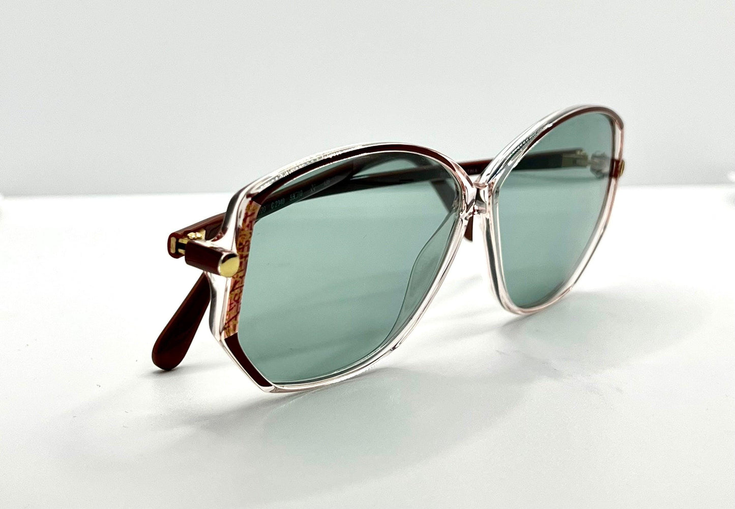 Silhouette Spx M1793 Vintage Sunglasses W|New, Custom Aquamarine Lenses-Deadstock-Austria