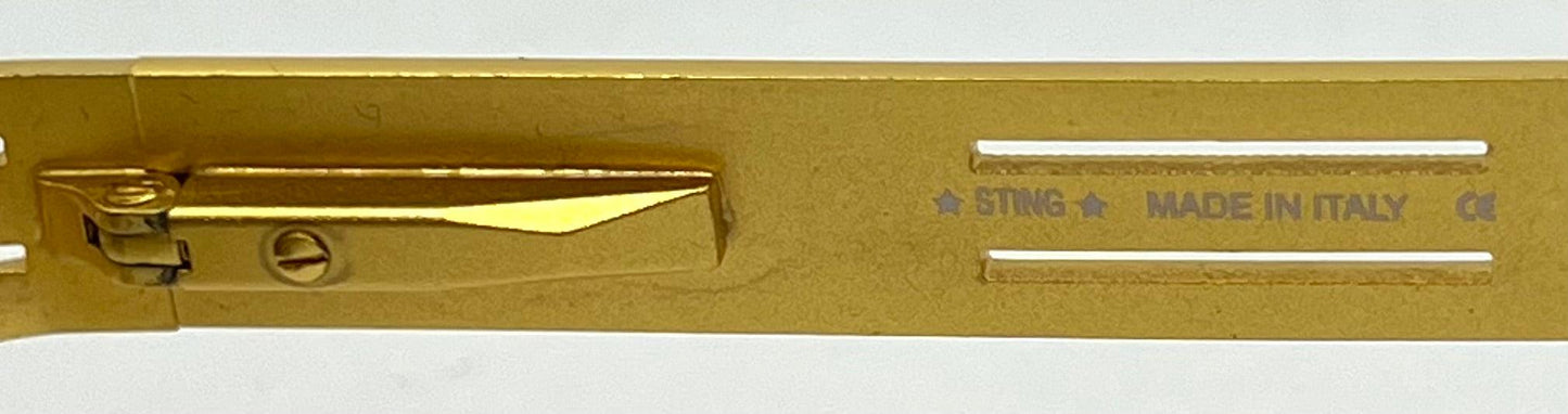 Sting 4170 Col 120 Vintage Sunglasses Gold Tortoise Oval Frame Deadstock Italy