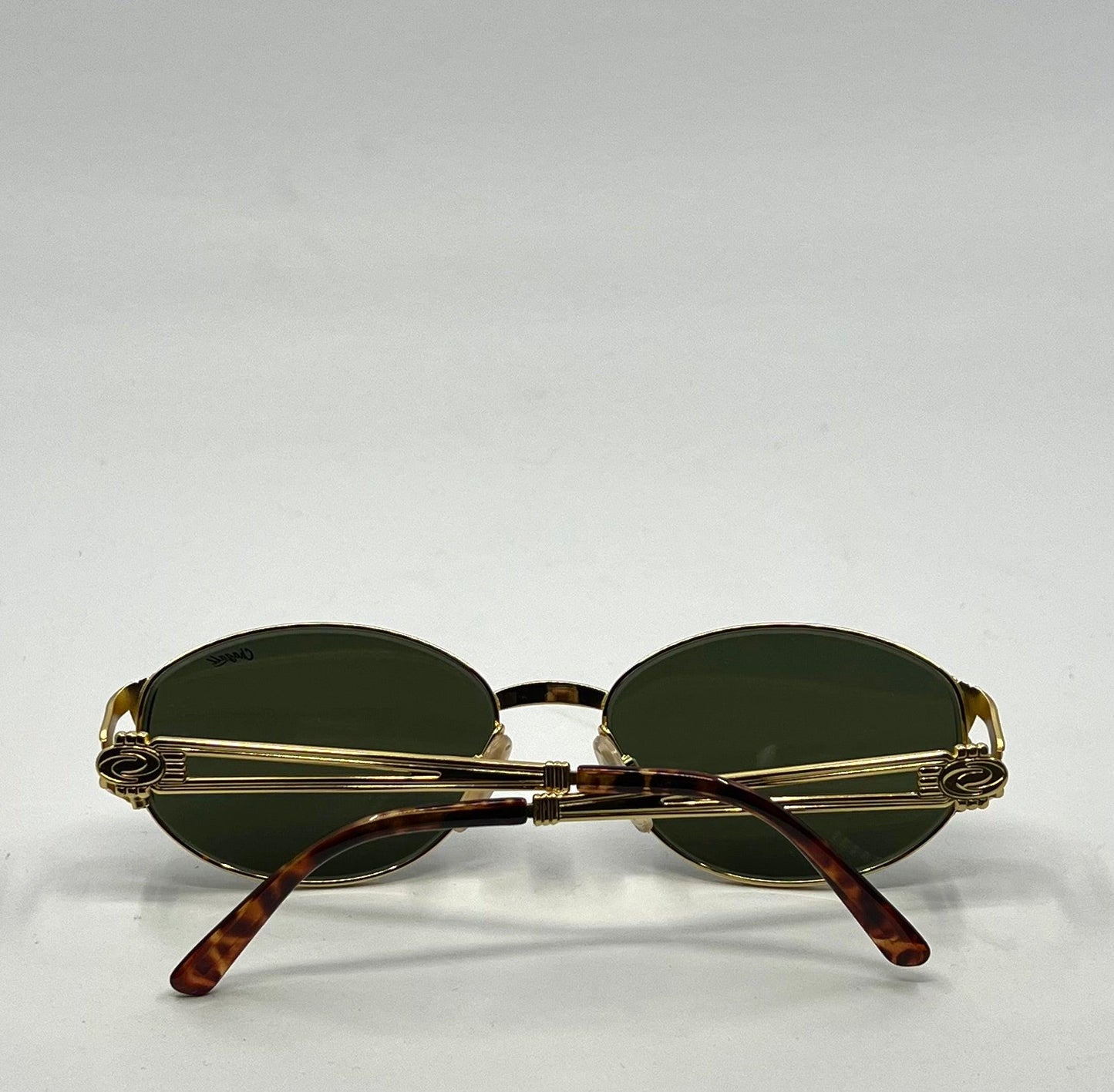 Chagall Ll 2557 105 Vintage Gold Sunglasses Deadstock Italy Visibilia Tortoise Oval