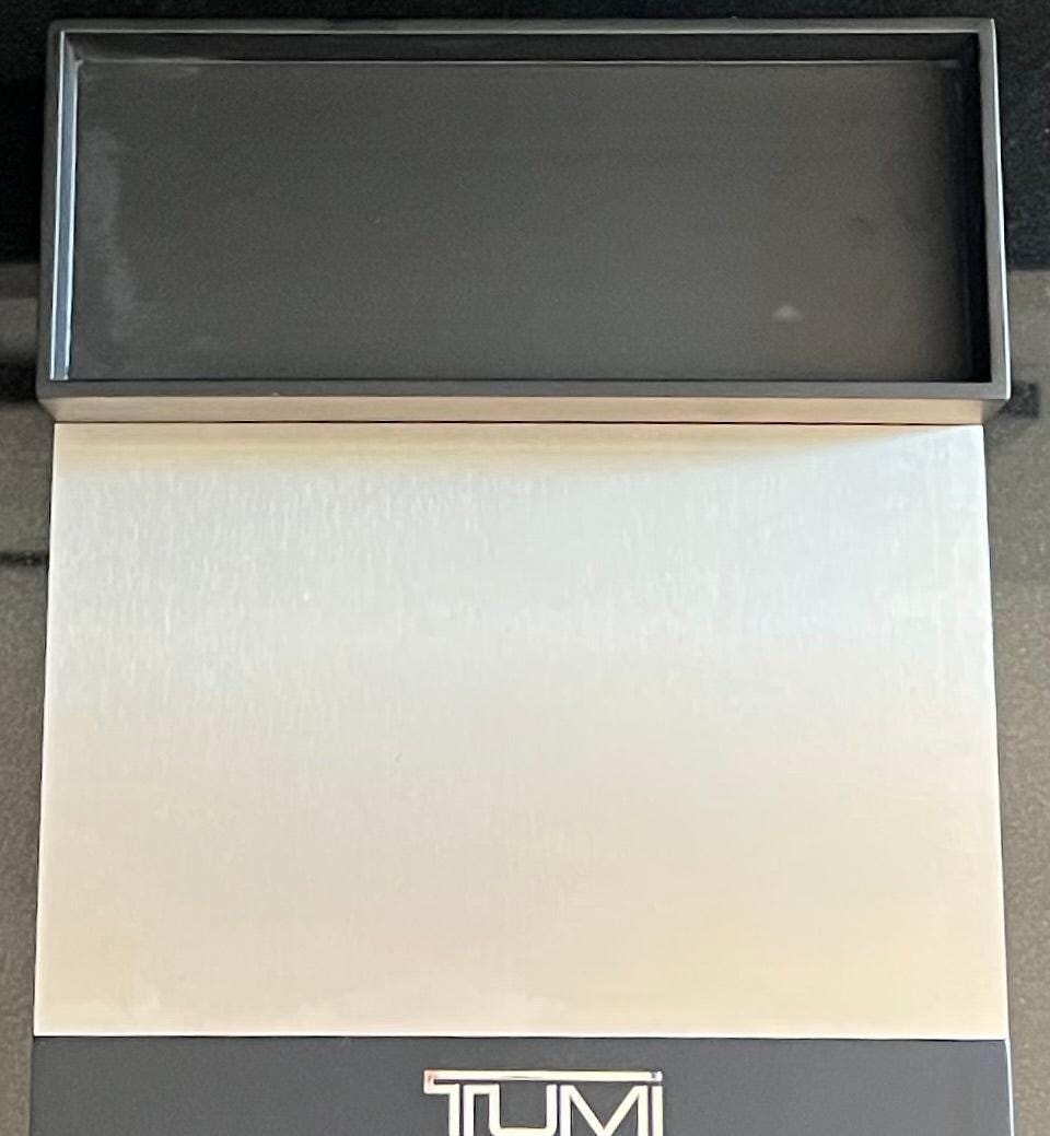 Tumi Multi-Use Retail Display Case: Brand New. Color Black & Gun Metal Silver
