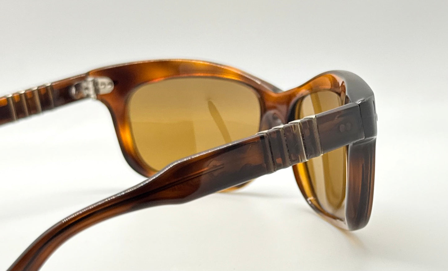 Persol RATTI 6602 Amber Tortoise 94 – Vintage – Custom Glass Lenses – Italy