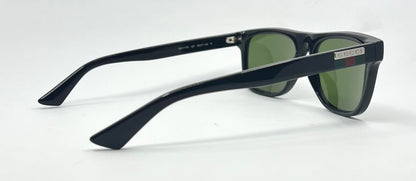 Gucci GG1117O 001 Black w/ Original Green Lenses – Made in Italy