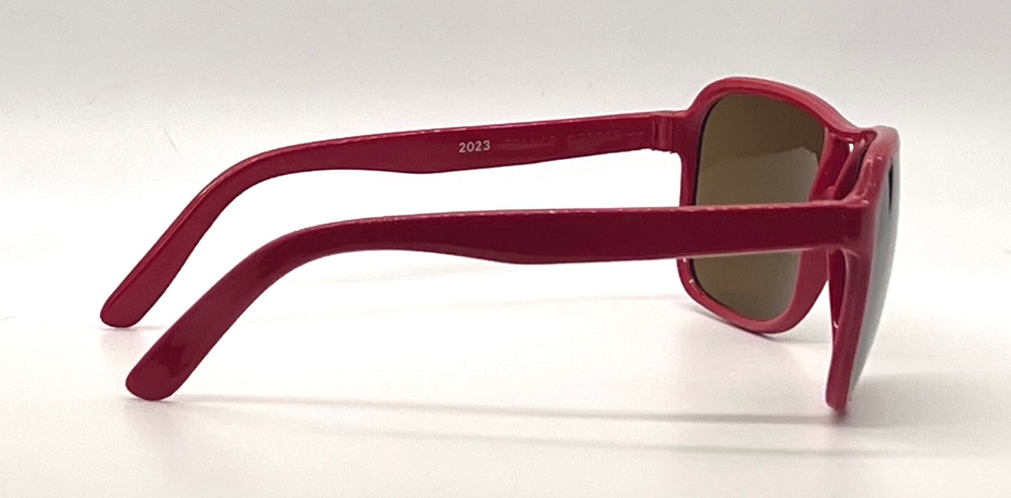 Vuarnet PX-2000 Red Unworn Deadstock Vintage Sunglasses Full Kit France