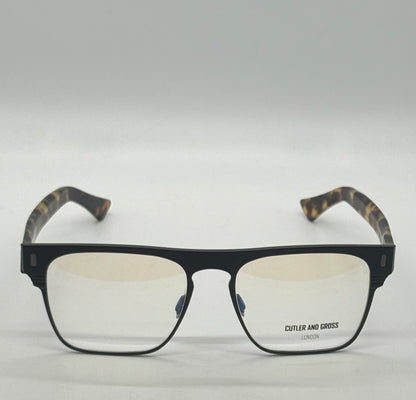 Cutler And Gross Cgop1366-03-Matte Black|Tortoise-56Mm-Handmade In Italy-Full Kit