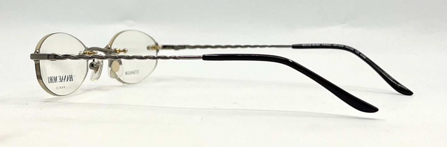 Hanae Mori Paris HP7305 Y2K Minimalist Rimless Titanium Glasses Japan Unworn