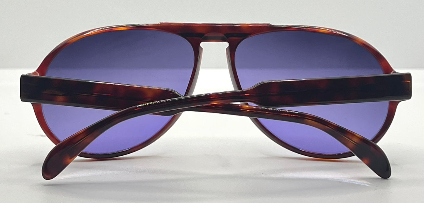 Silhouette M2095 Vintage Aviator Sunglasses w|New Violet Custom Lenses