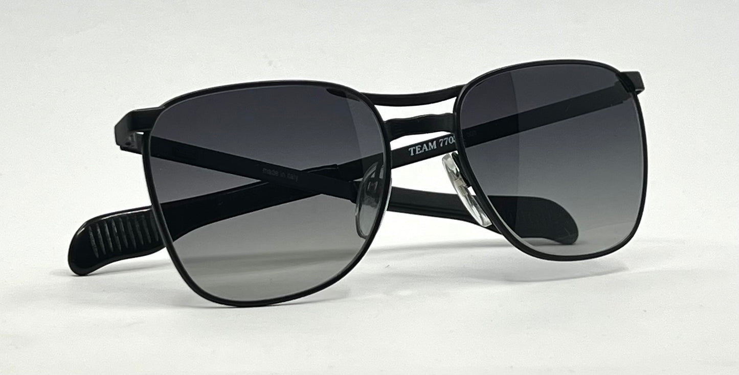 TEAM 7703 003 Vintage Sunglasses w/ New Gradient Grey Custom Lenses-Italy