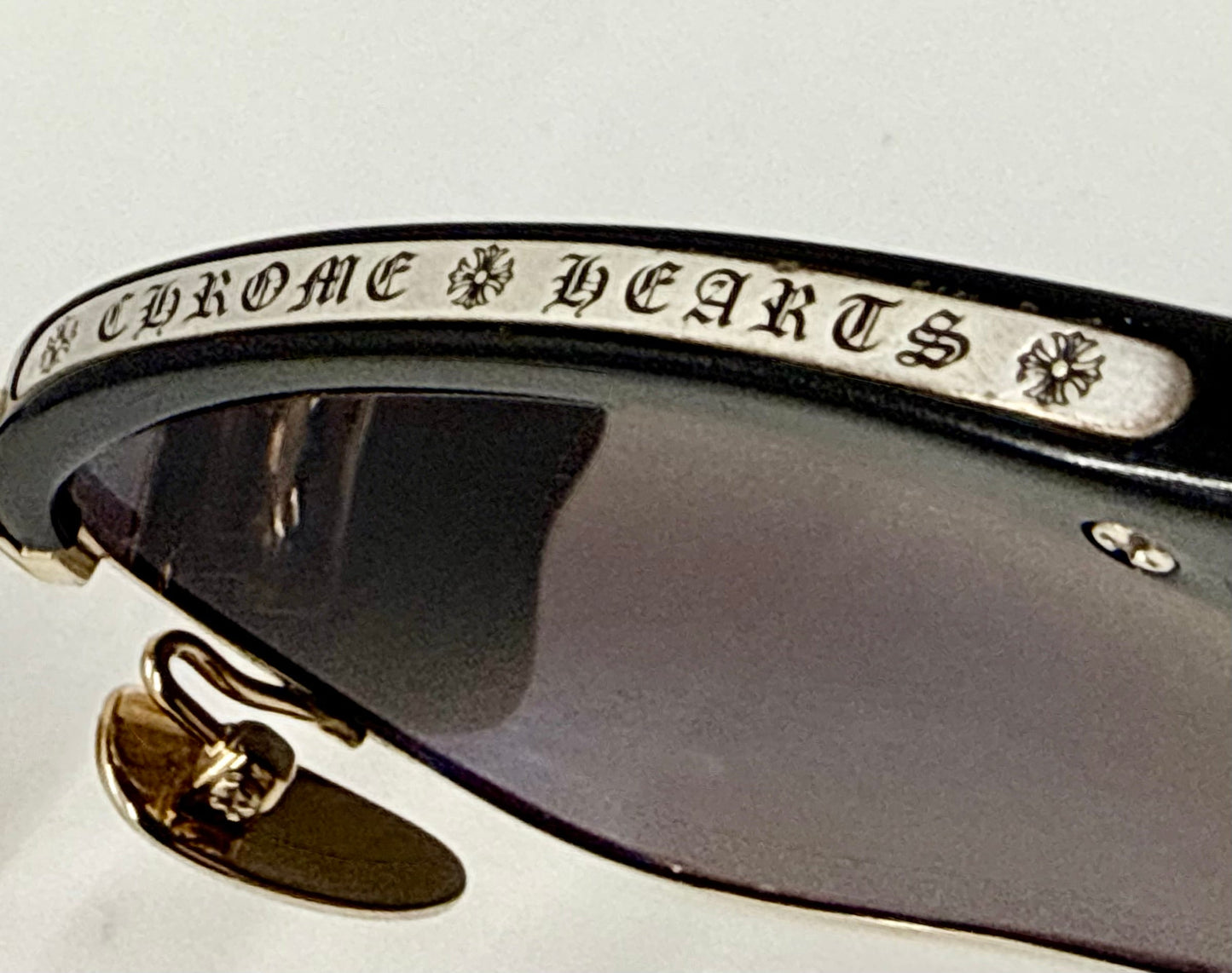 Chrome Hearts SLUNTRADICTION - Gold Sunglasses Zeiss Lenses Japan Authentic