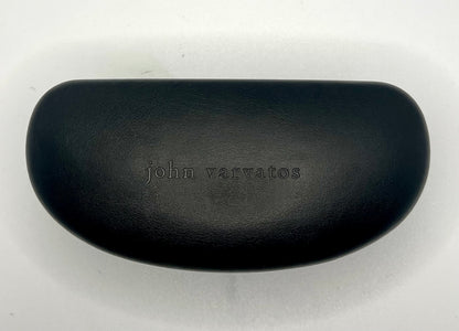 John Varvatos Classic Aviator Sunglasses-Tortoise Horn Acetate-Mirrored Gold Lenses-New|Unworn