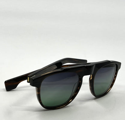 Entourage of 7 Fegan Sunglasses w|New Grey|Green Custom Gradient Lenses-New|Unworn-Full Kit-handmade in Japan