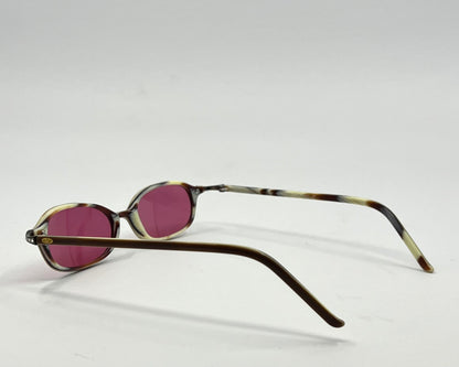 Valentino Vintage Sunglasses w|New Solid Pink Custom Tinted Lenses-Italy-Unworn