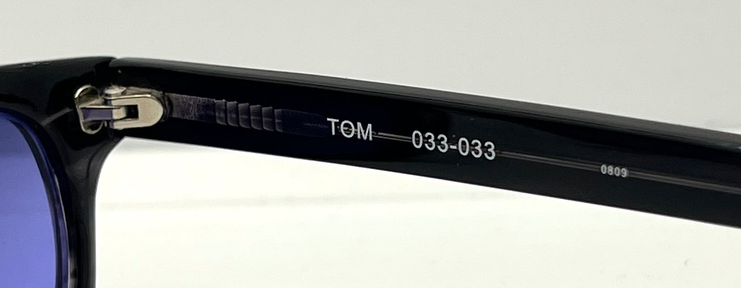 Fiction By L.A. Eyeworks Tom 033 Sunglasses-W| New, Solid Midnight Violet Custom Lenses