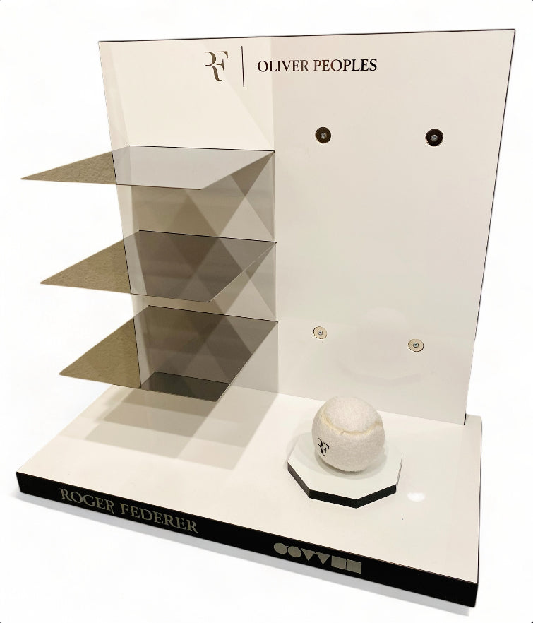 Roger Federer x Oliver Peoples Countertop Retail Display – New in Box