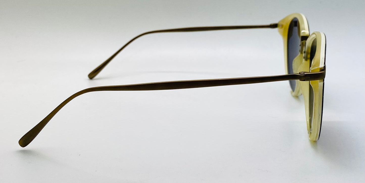 Tom Davies Bespoke Sunglasses - Model 76259 – Silver 925 & Natural Buffalo Horn Collection - Custom Luxury Frames