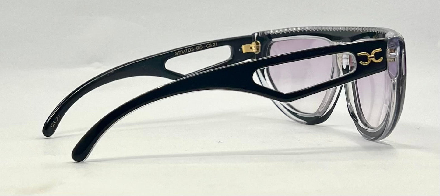Claudio Carlotti STRATOS-BIS CS21 Vintage Shield Sunglasses-Unworn-France