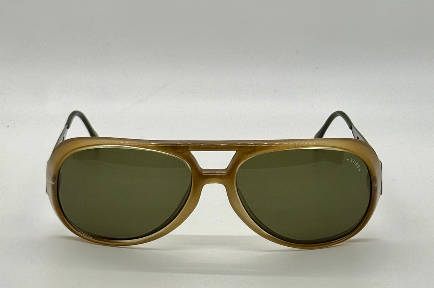 Sting 6067 U12 80s Vintage Sunglasses-Unworn/NOS-Original Green Lenses-Italy