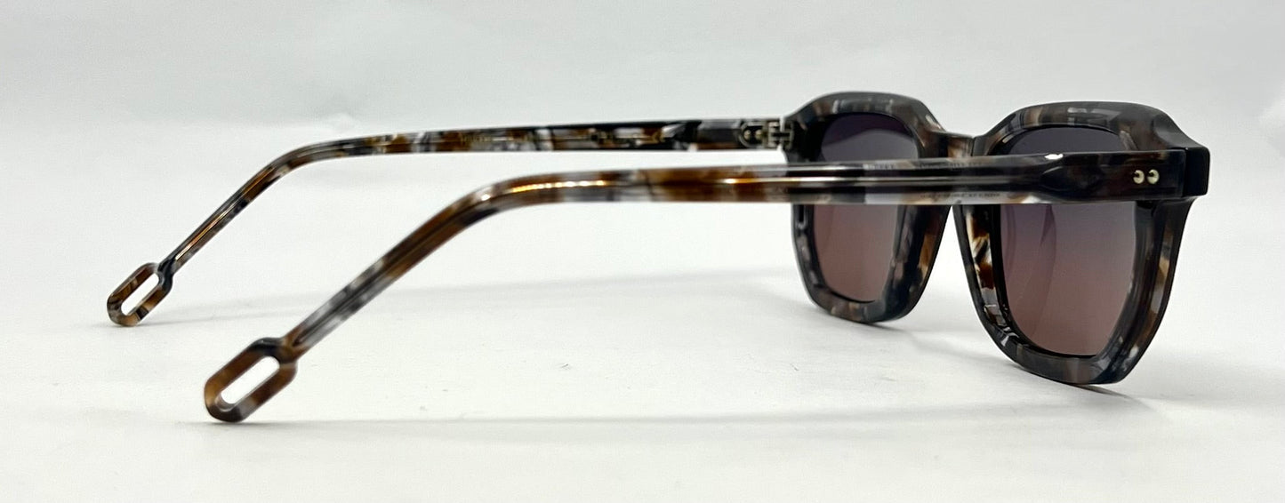 Odette Lunettes-Morton AO42 Sunglasses-New Grey/Rose Custom Gradient Lenses-Unworn