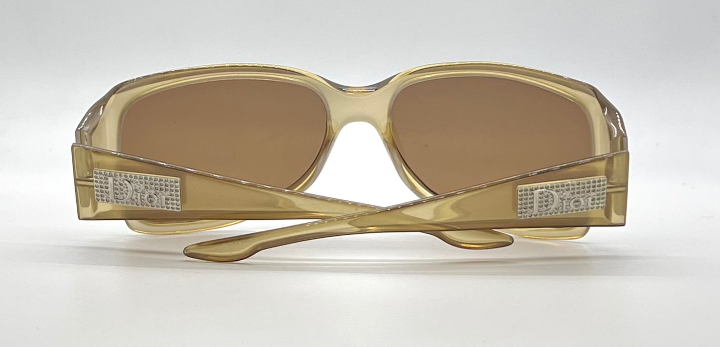 Christian Dior Night 3 WG8 Vintage Sunglasses-New Solid Brown Custom Lens-59mm