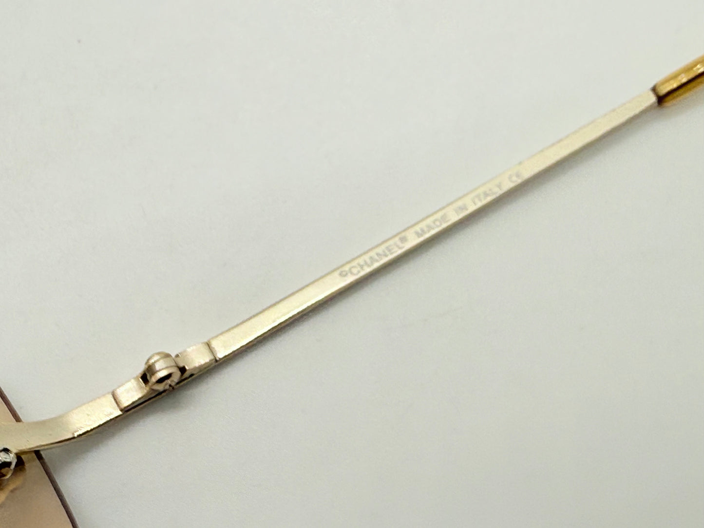 Chanel 4086 C.124|60 Silver Shield Rimless Sunglasses – Vintage Deadstock – Made In Italy