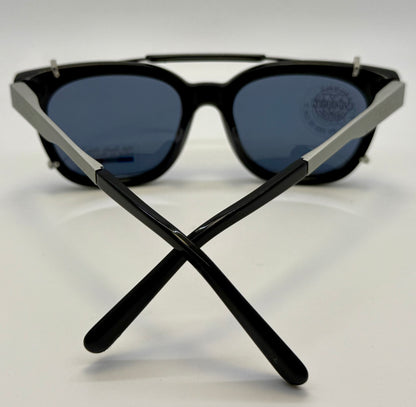 Vuarnet Vl1407 0001 Polarized Clip-On Sunglasses With Mineral Glass Lenses