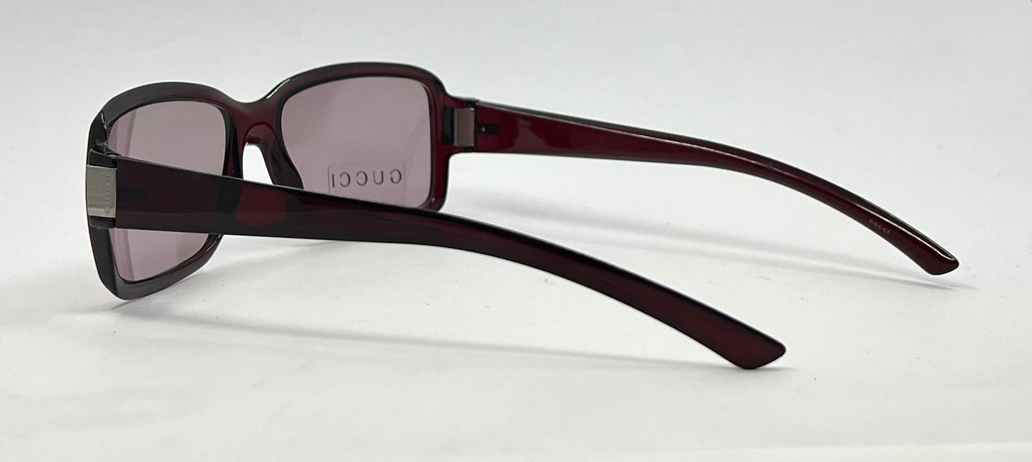 Gucci GG1485/S 8U5 Burgundy Red Y2K Vintage Sunglasses-Deadstock-Italy
