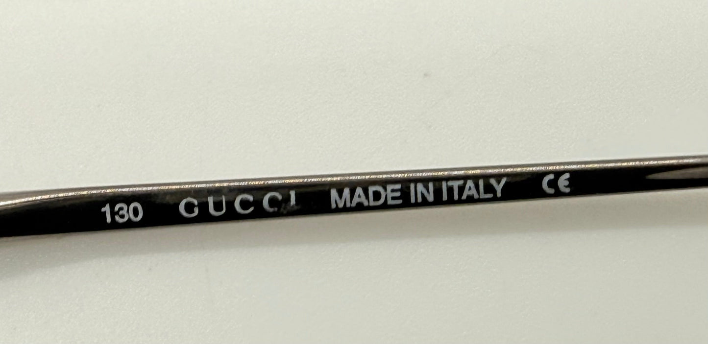 Gucci GG 2663 Half-Rim Stainless Steel Frames-Y2K Vintage-47mm-Italy