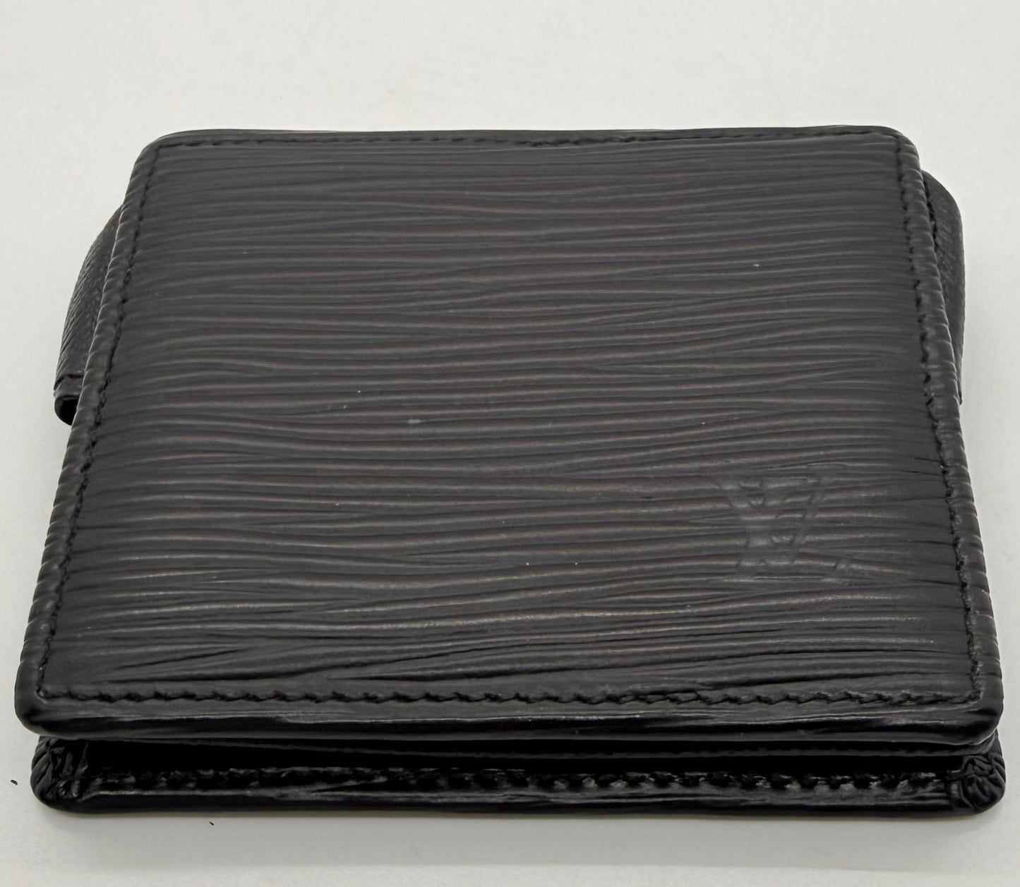 Louis Vuitton Vintage Black Epi Leather Snap Coin Purse-France