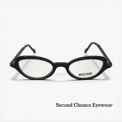 Moschino M3581-V 251 Brown Eyeglasses Y2K Vintage-Unworn-Italy 45mm
