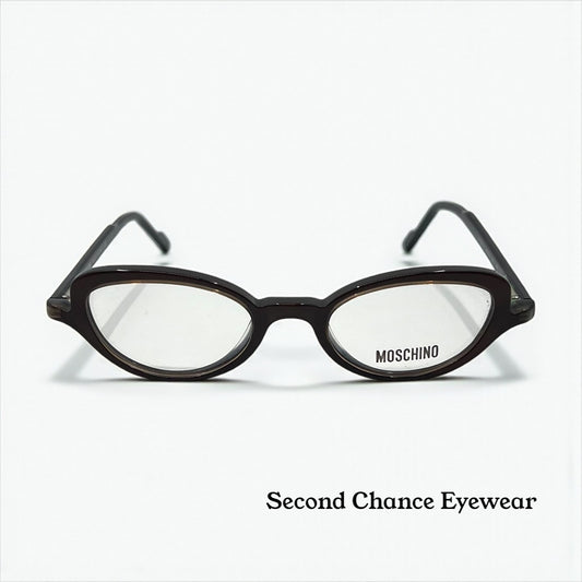 Moschino M3581-V 251 Brown Eyeglasses Y2K Vintage-Unworn-Italy 45mm