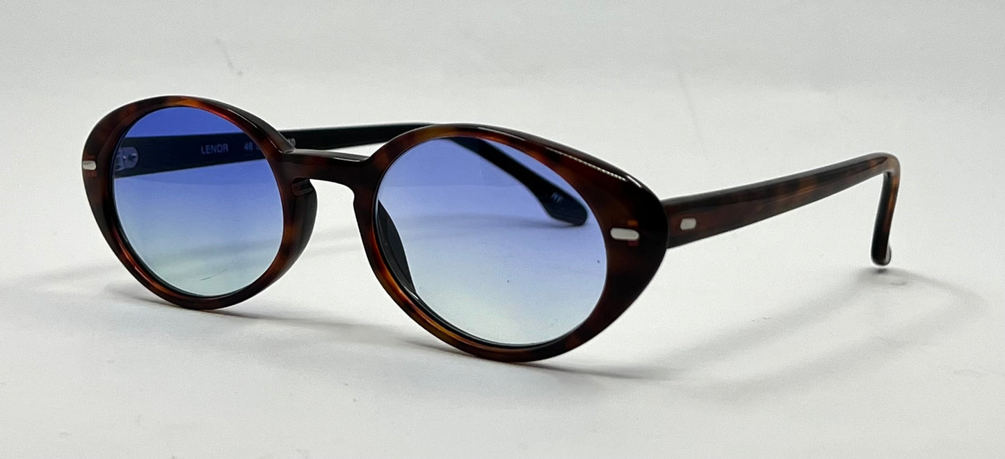 No Name Los Angeles “Lenor”-Deadstock Sunglasses w/New Gradient Tinted Custom Lenses-Japan