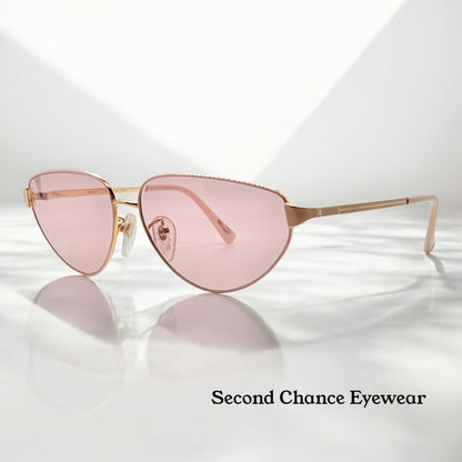 Tura Mod-204 Pch Vintage Sunglasses W|New Solid Pink Custom Lenses-Japan