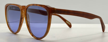 Gianni Versace 465 909 Vintage Sunglasses W|New Solid Blue Custom Lenses-54Mm-Unworn|Nos