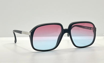 Cobra 3038 Vintage Optyl Sunglasses W| New, Custom Rose To Ice Blue Gradient Lenses-Deadstock-Austria