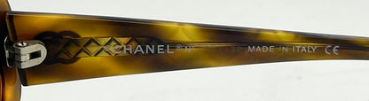 Chanel 5009 C.502/93 Tortoise Quilted Oval Y2K Vintage Sunglasses 51mm-Italy
