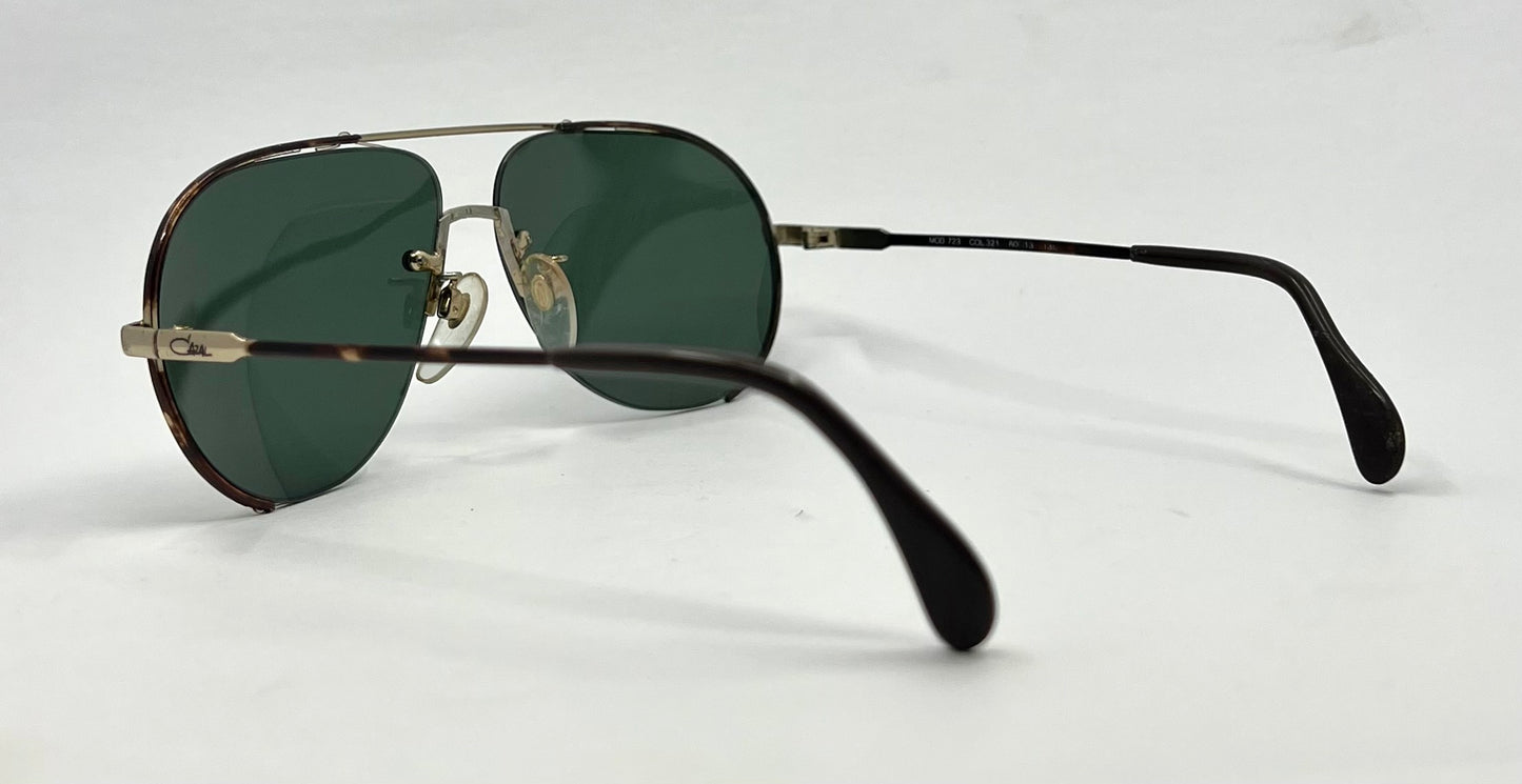 Cazal 723 Vintage Sunglasses-Original Drill-Mount Glass Lenses