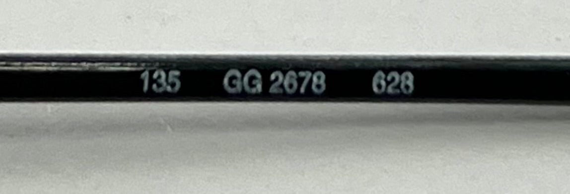 Gucci GG2678 628 Y2K Vintage Oval Sunglasses w/New Violet-Rose Gradient Custom Lenses