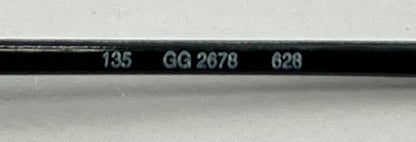 Gucci GG2678 628 Y2K Vintage Oval Sunglasses w/New Violet-Rose Gradient Custom Lenses