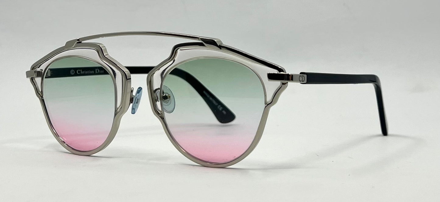 Christian Dior SO Real Sunglasses-New Gradient Second Chance Customs Lenses-Unworn