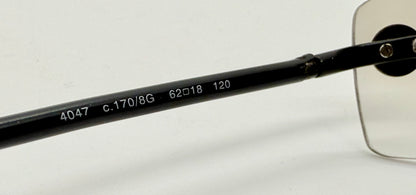 Chanel 4047 C.170/8G Y2K Vintage Sunglasses-Unworn All Original-Rimless-62mm